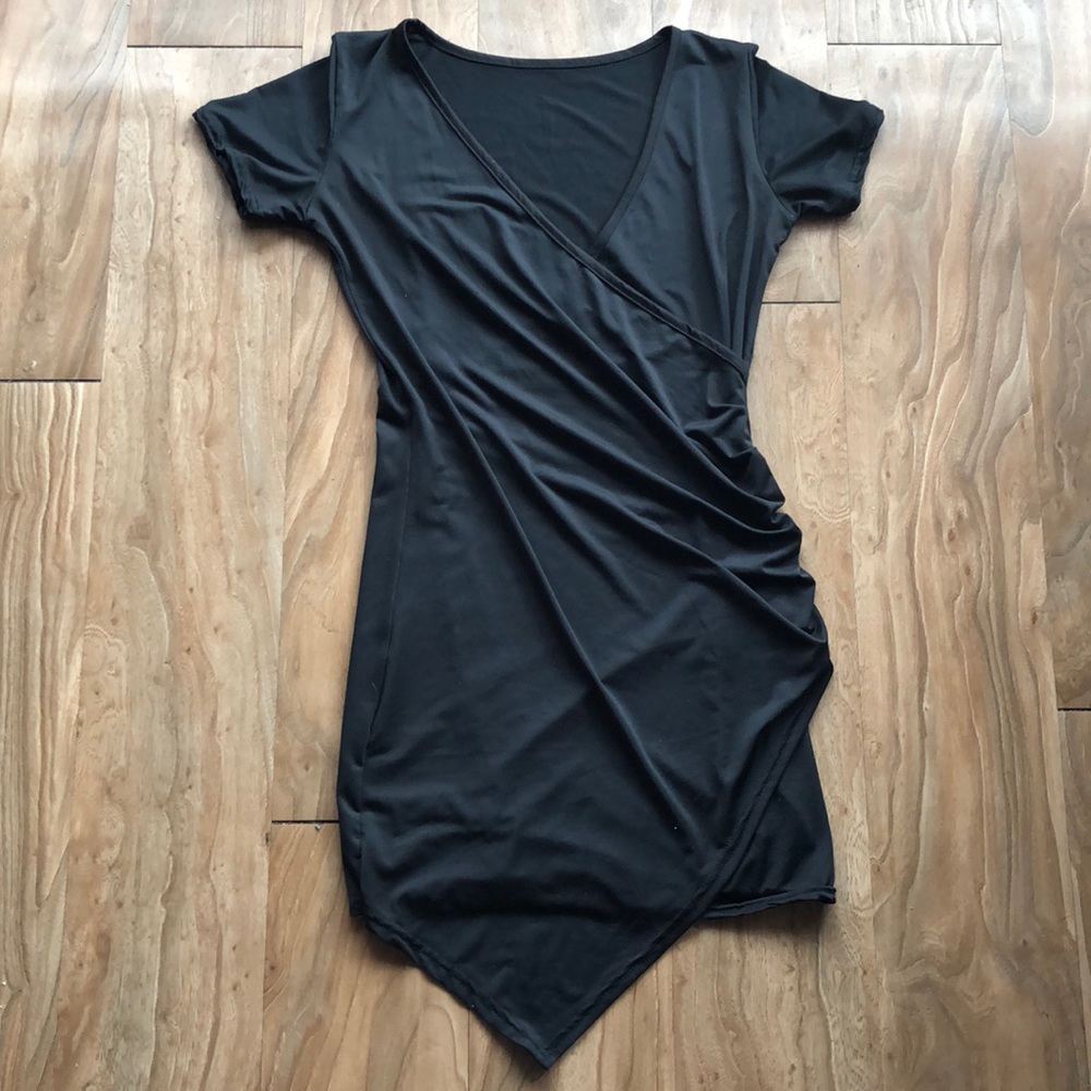 ✨Little Black Asymmetrical Dress - Picture 3 of 4